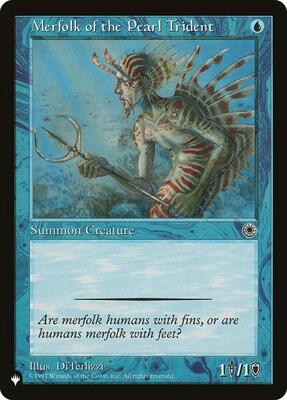 Merfolk of the Pearl Trident card from The List Reprints