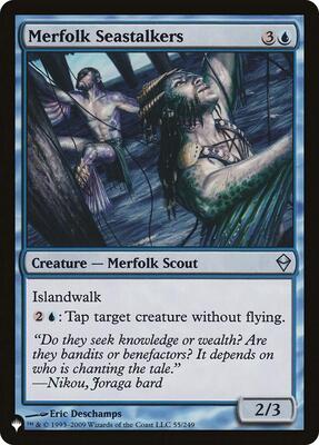 Merfolk Seastalkers card from The List Reprints