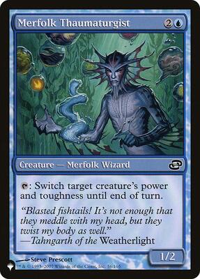 Merfolk Thaumaturgist card from The List Reprints
