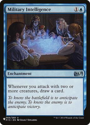 Military Intelligence card from The List Reprints