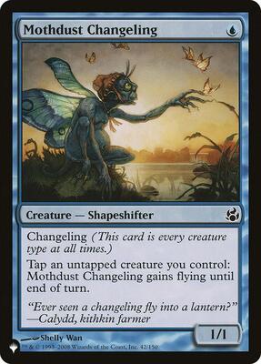 Mothdust Changeling card from The List Reprints