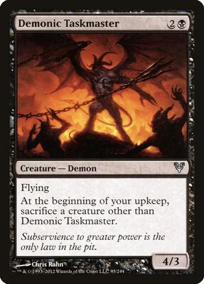 Demonic Taskmaster card from Avacyn Restored