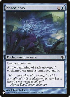 Narcolepsy card from The List Reprints