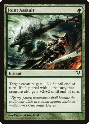 Joint Assault card from Avacyn Restored