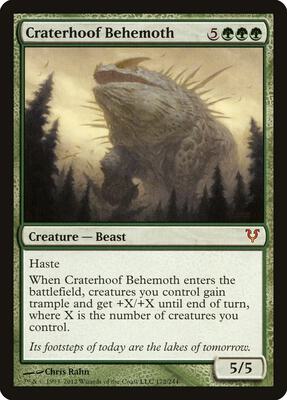 Craterhoof Behemoth card from Avacyn Restored