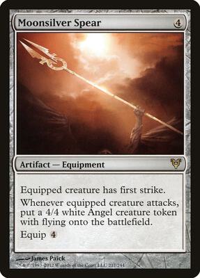 Moonsilver Spear card from Avacyn Restored