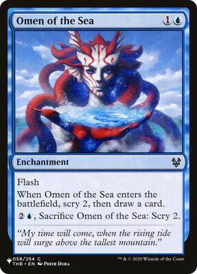 Omen of the Sea card from The List Reprints