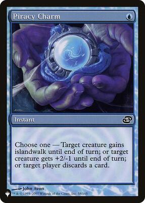 Piracy Charm card from The List Reprints