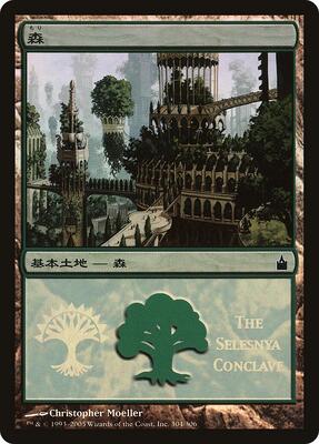 Forest (The Selesnya Conclave) card from Magic Premiere Shop
