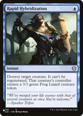 Rapid Hybridization (C21) card from The List Reprints
