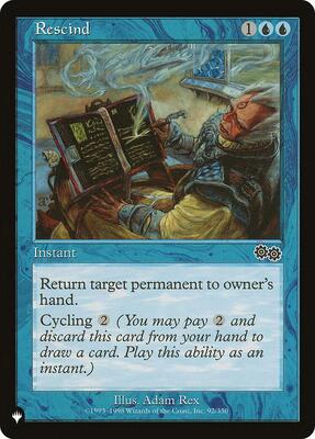 Rescind card from The List Reprints