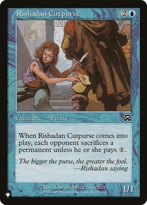 Rishadan Cutpurse card from The List Reprints