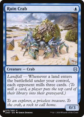 Ruin Crab card from The List Reprints