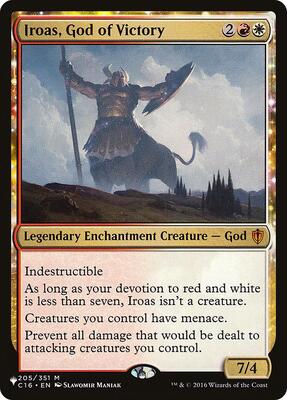 Iroas, God of Victory card from The List Reprints