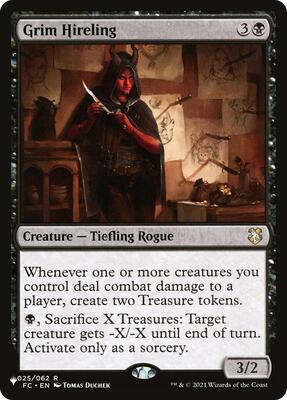Grim Hireling card from The List Reprints