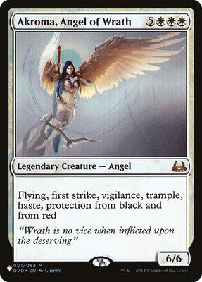 Akroma, Angel of Wrath card from The List Reprints