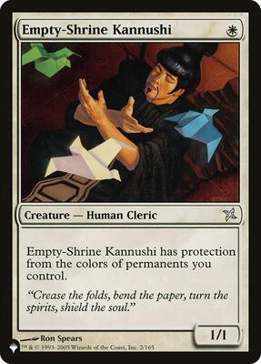Empty-Shrine Kannushi card from The List Reprints