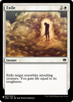 Exile card from The List Reprints