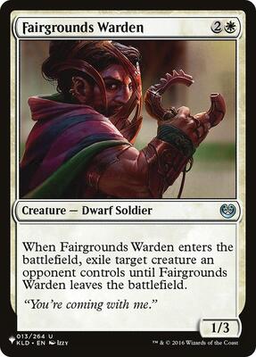 Fairgrounds Warden card from The List Reprints