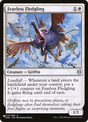 Fearless Fledgling card from The List Reprints