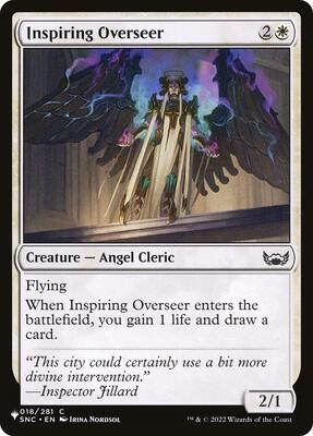 Inspiring Overseer card from The List Reprints