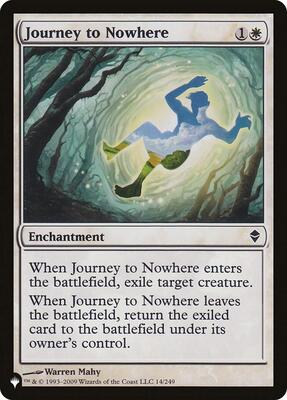 Journey to Nowhere card from The List Reprints