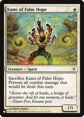 Kami of False Hope card from The List Reprints