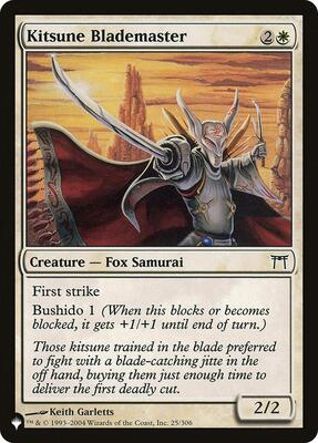 Kitsune Blademaster card from The List Reprints