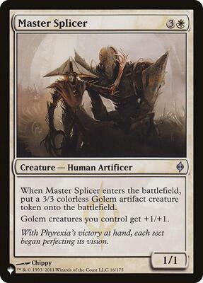 Master Splicer card from The List Reprints