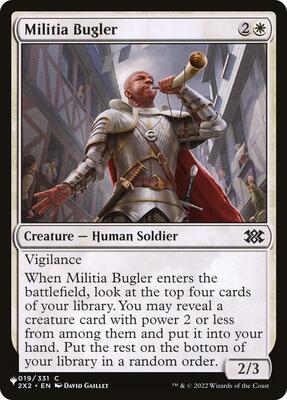 Militia Bugler card from The List Reprints