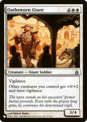 Oathsworn Giant card from The List Reprints