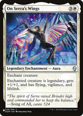 On Serra's Wings card from The List Reprints