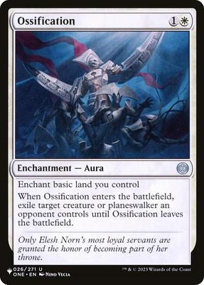 Ossification card from The List Reprints