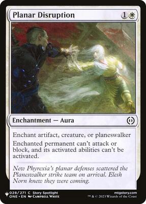 Planar Disruption card from The List Reprints