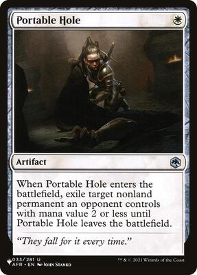Portable Hole card from The List Reprints