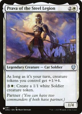 Prava of the Steel Legion card from The List Reprints