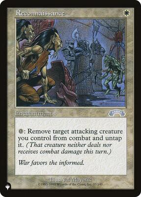 Reconnaissance card from The List Reprints
