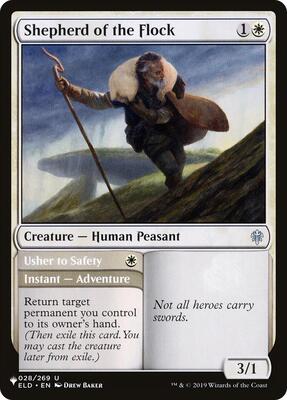 Shepherd of the Flock card from The List Reprints