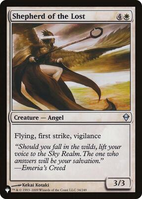 Shepherd of the Lost card from The List Reprints