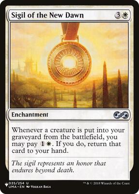 Sigil of the New Dawn card from The List Reprints