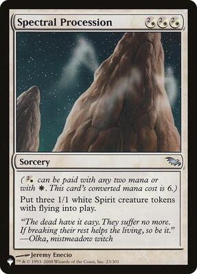 Spectral Procession card from The List Reprints