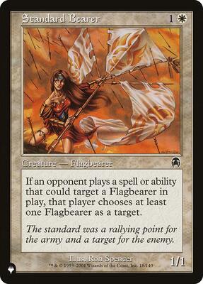 Standard Bearer card from The List Reprints