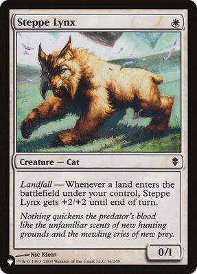 Steppe Lynx card from The List Reprints