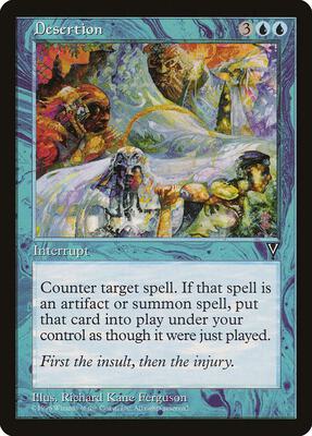 Desertion card from Visions