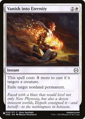 Vanish into Eternity card from The List Reprints