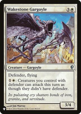 Wakestone Gargoyle card from The List Reprints
