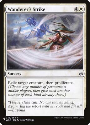 Wanderer's Strike card from The List Reprints