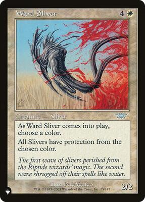Ward Sliver card from The List Reprints