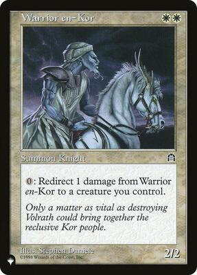 Warrior en-Kor card from The List Reprints