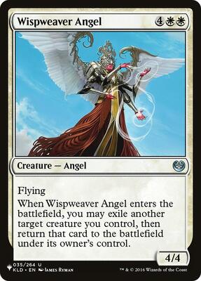Wispweaver Angel card from The List Reprints